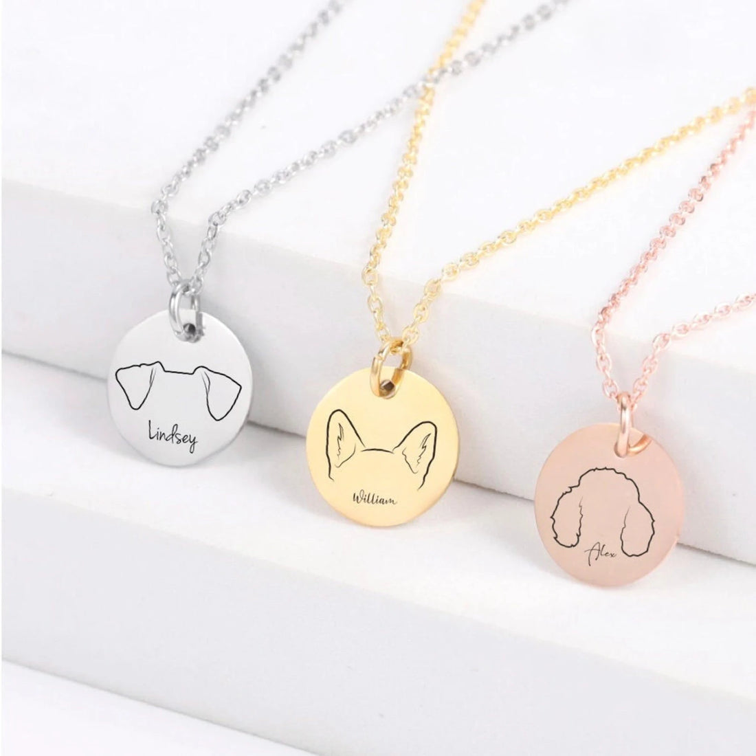 Collier personnalisé avec gravure animal | My Bestpet™ MINIMALIST en acier inoxydable