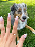 bague personnalisée gravée nom chien 