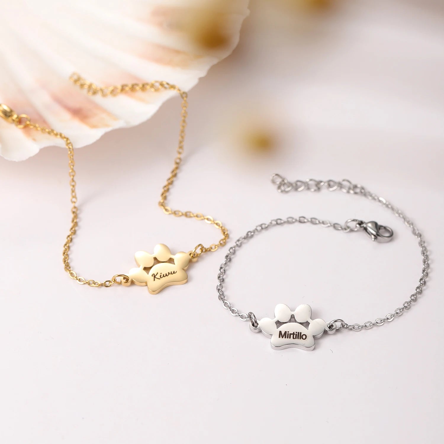bracelet personnalisé animal patte 