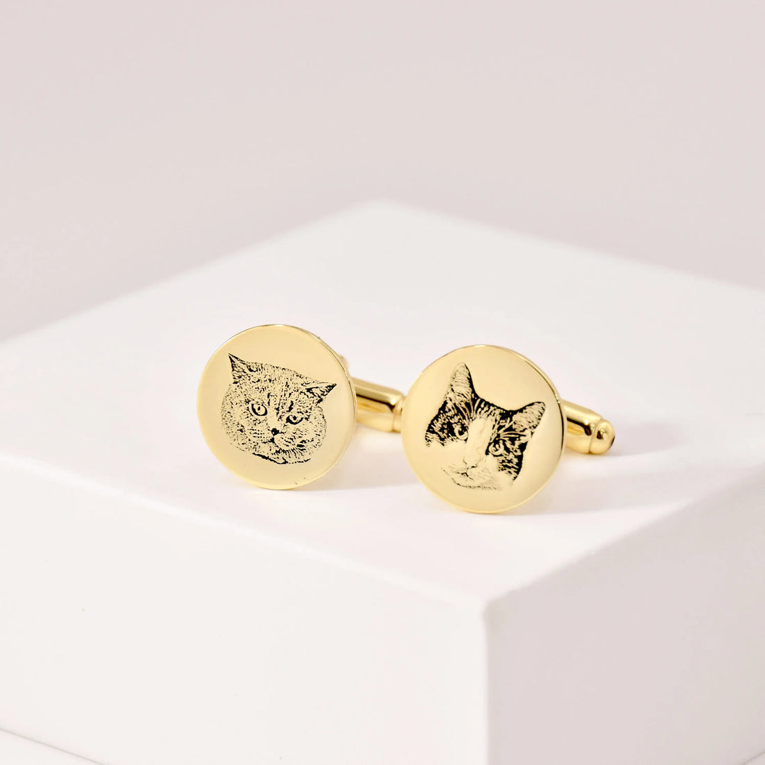Boutons de manchette gravées animal de compagnie VITO